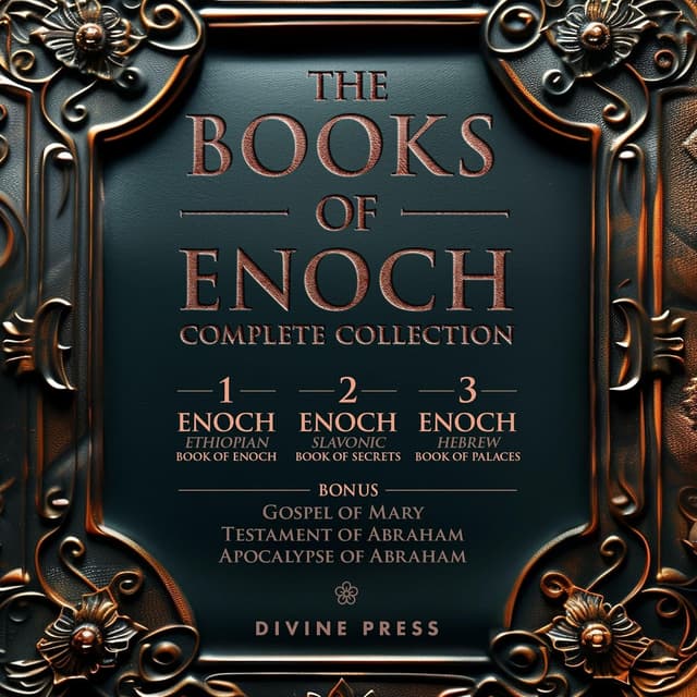 The Book of Enoch audiobook cover - An ancient voice steps out of time to tell a story of angels who crossed a line, a world that lost its balance, and a justice that never sleeps. Come walk with Enoch through crystal halls of fire, past prisons of fallen stars, and into a promise that still steadies the human heart.