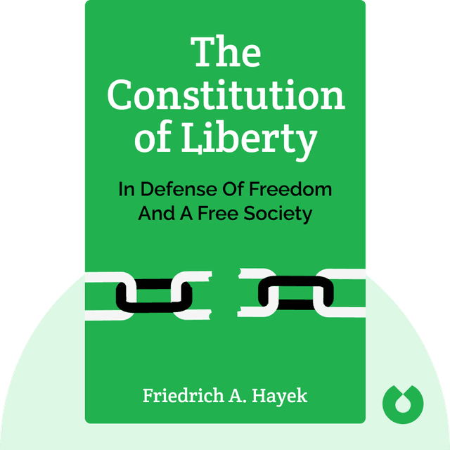 The Constitution of Liberty audiobook cover - In Defense of Freedom and a Free Society