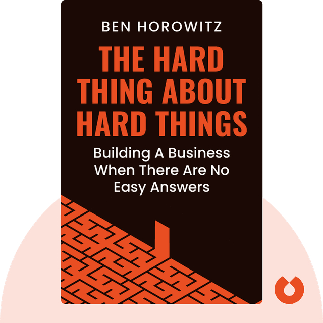 The Hard Thing About Hard Things audiobook cover - Building A Business When There Are No Easy Answers