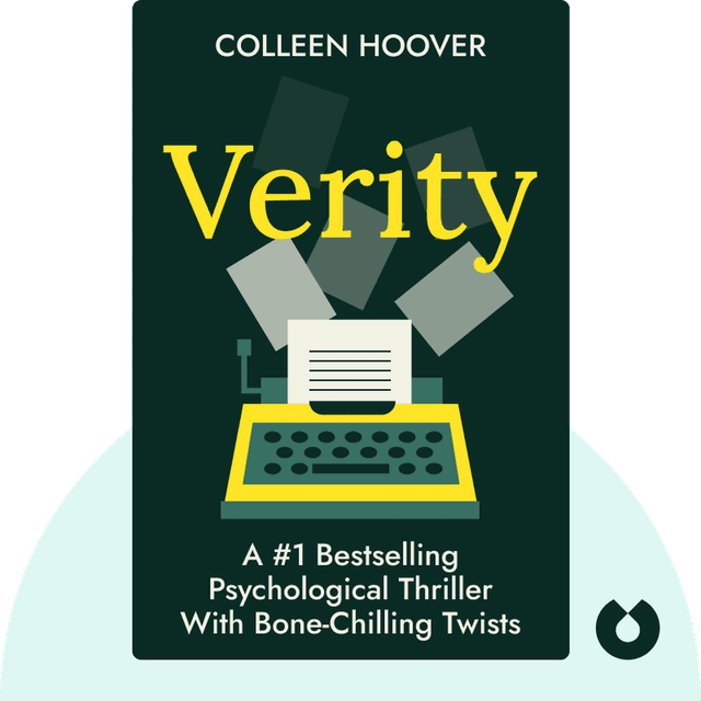 Verity audiobook cover - A #1 Bestselling Psychological Thriller With Bone-Chilling Twists
