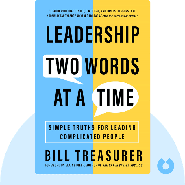 Leadership Two Words at a Time audiobook cover - Simple Truths for Leading Complicated People