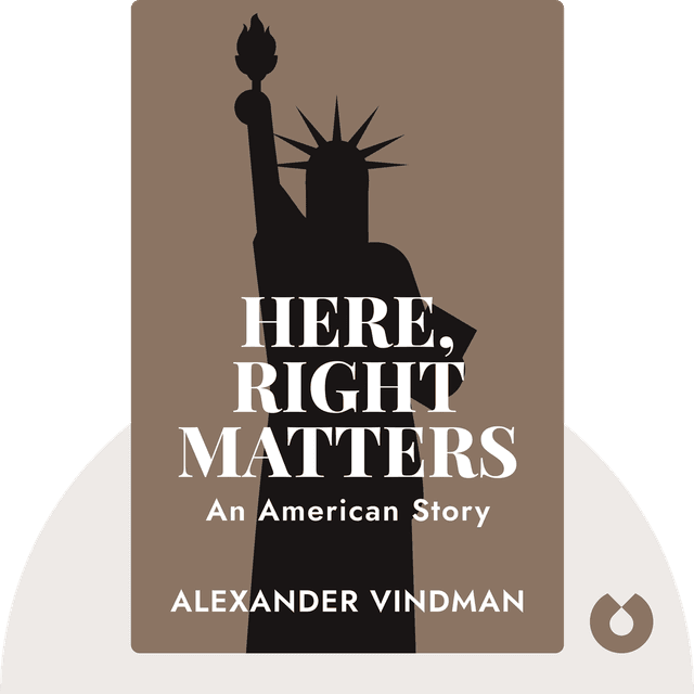Here, Right Matters audiobook cover - An American Story