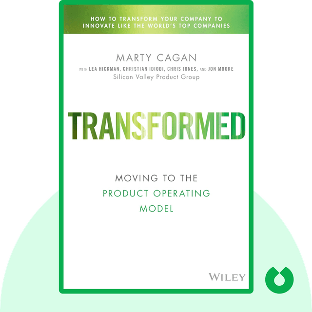 Transformed audiobook cover - Moving to the Product Operating Model