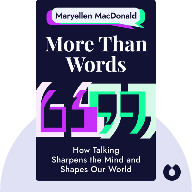 More Than Words audiobook cover - How Talking Sharpens the Mind and Shapes Our World