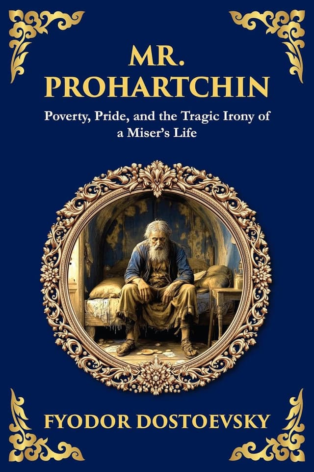 Mr. Prohartchin (Full Version) audiobook cover - Behind a shabby screen in a St. Petersburg lodging-house, a timid clerk guards a battered trunk with near-religious devotion—until gossip, cruelty, and sudden illness expose the terrifying secret that poverty can hide in plain sight.