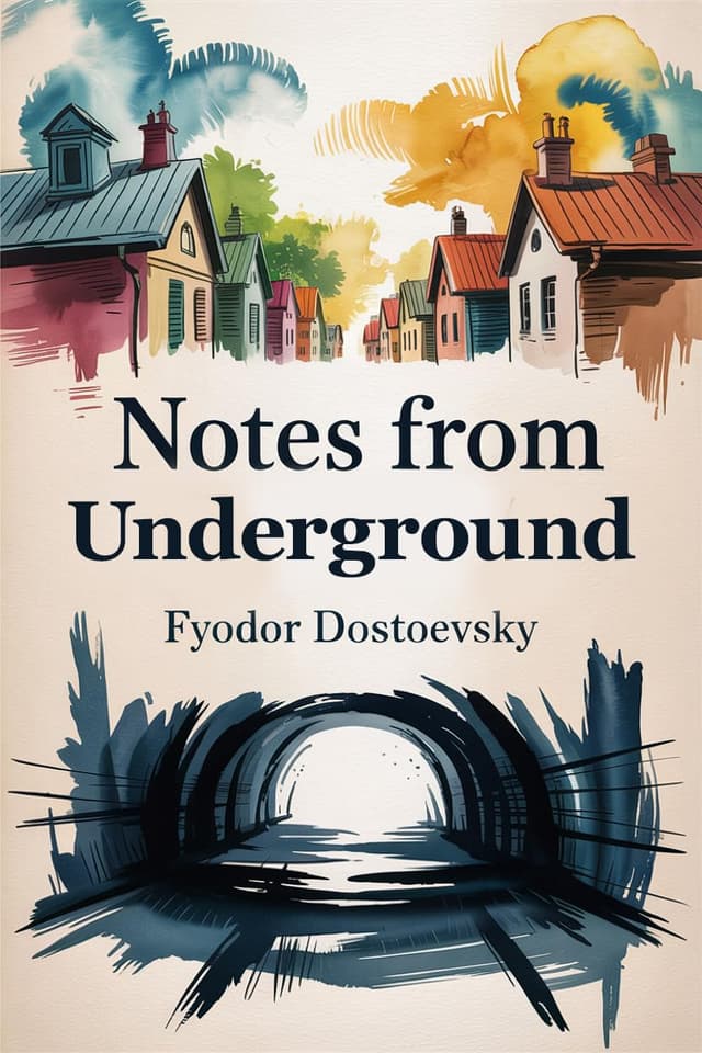 Notes from Underground (Full Version) audiobook cover - In a bitter, dazzling monologue from a St. Petersburg “underground,” an unnamed narrator dissects his own contradictions—craving freedom yet sabotaging himself—until his confession becomes an unsettling challenge to reason, progress, and every comfortable story we tell about motivation.