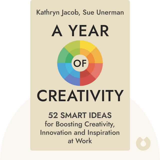A Year of Creativity audiobook cover - 52 Smart Ideas for Boosting Creativity, Innovation and Inspiration at Work
