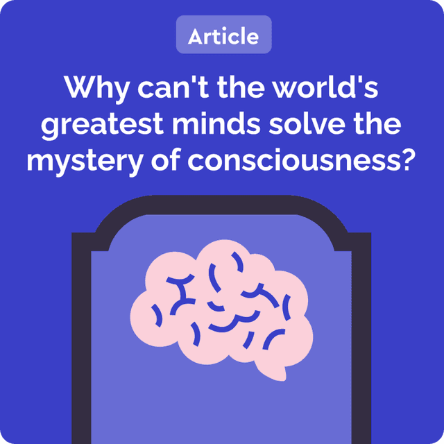 (Article) Why can't the world's greatest minds solve the mystery of consciousness? audiobook cover - Original article published in The Guardian