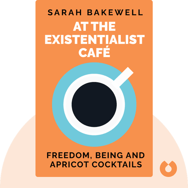 At The Existentialist Café audiobook cover - Freedom, Being and Apricot Cocktails
