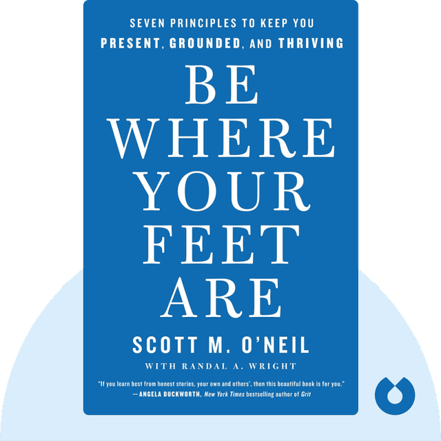 Be Where Your Feet Are audiobook cover - Seven Principles to Keep You Present, Grounded, and Thriving