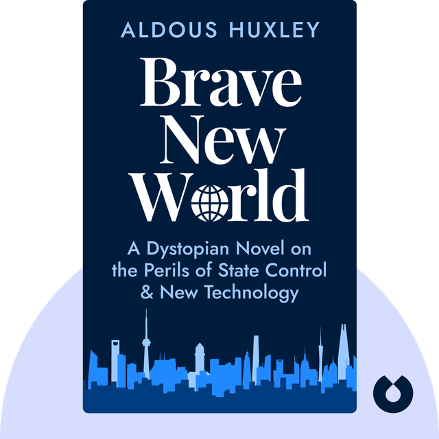 Brave New World audiobook cover - A Dystopian Novel on the Perils of State Control & New Technology