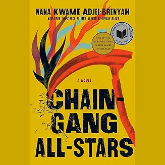 Chain-Gang All-Stars audiobook cover - Two women fall in love inside a modern-day gladiator system built on profit, spectacle, and blood. One last week on the Circuit, one final rule change, and a decision that turns a death game into a mirror held up to all of us.