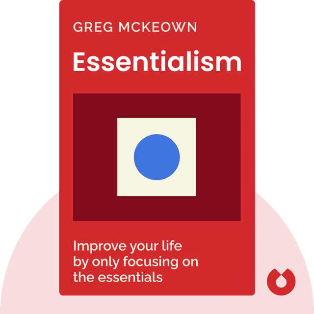 Essentialism audiobook cover - Improve your life by only focusing on the essentials