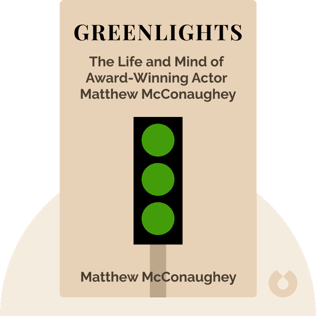 Greenlights audiobook cover - A tour into the life and mind of award-winning actor Matthew McConaughey
