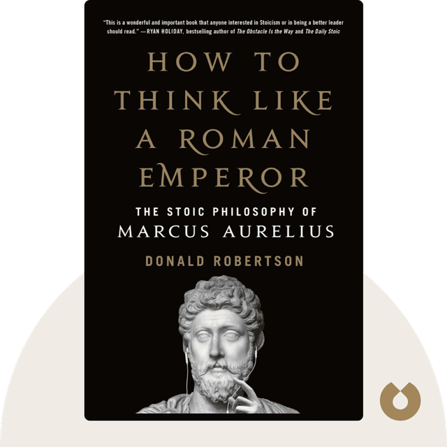 How to Think Like a Roman Emperor audiobook cover - The Stoic Philosophy of Marcus Aurelius