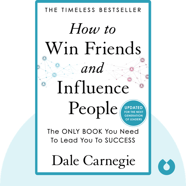 How to Win Friends and Influence People audiobook cover - Basic rules for how to make a good first impression