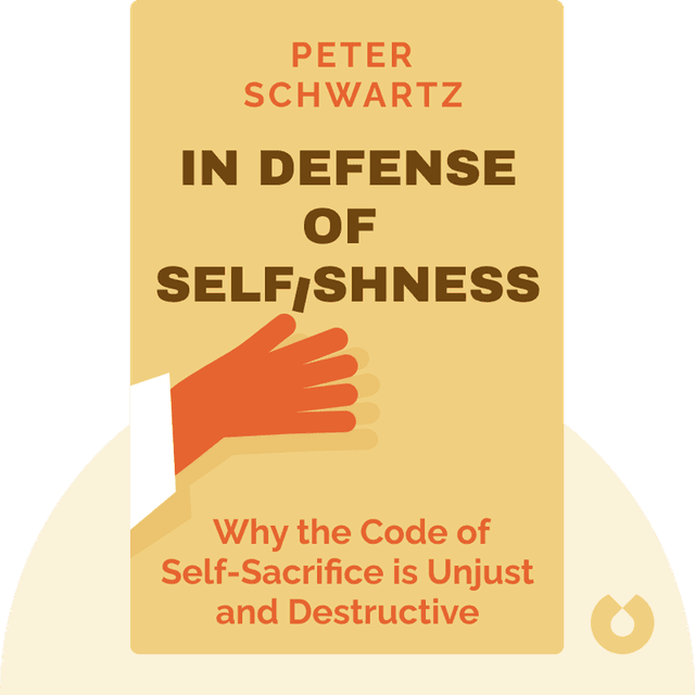In Defense of Selfishness audiobook cover - Why the Code of Self-Sacrifice is Unjust and Destructive