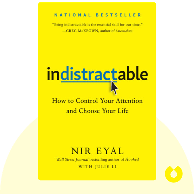 Indistractable audiobook cover - How to Control Your Attention and Choose Your Life