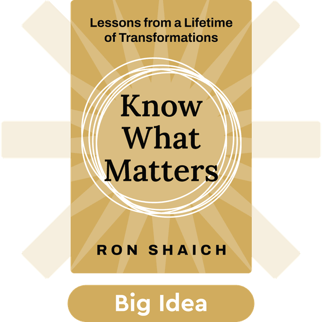 Know What Matters audiobook cover - Lessons from a Lifetime of Transformations