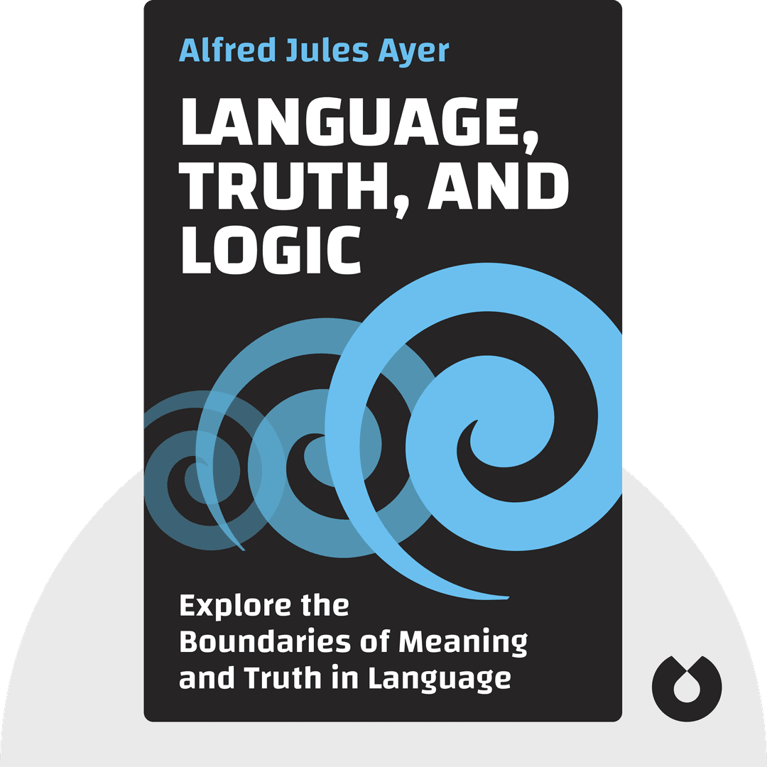 Language, Truth, and Logic cover