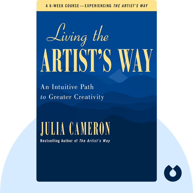 Living the Artist's Way audiobook cover - An Intuitive Path to Greater Creativity
