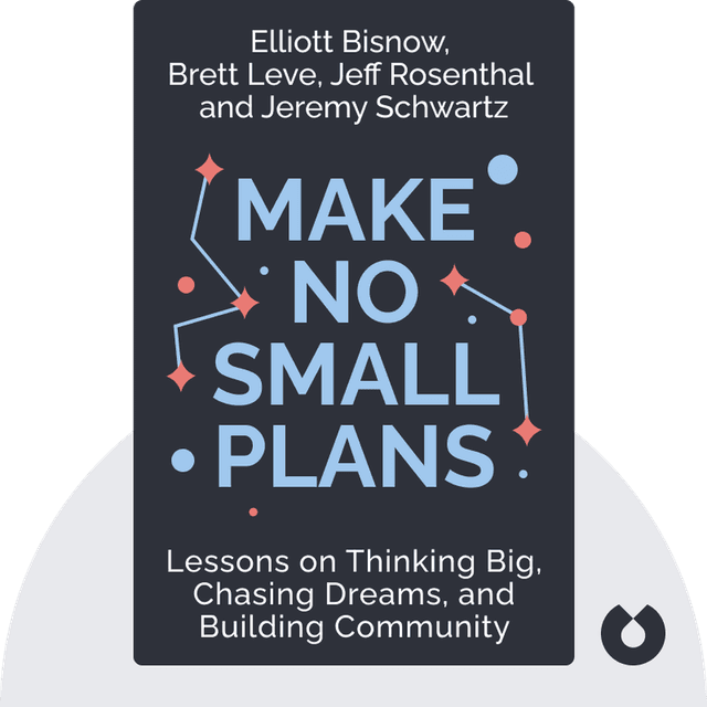 Make No Small Plans audiobook cover - Lessons on Thinking Big, Chasing Dreams, and Building Community