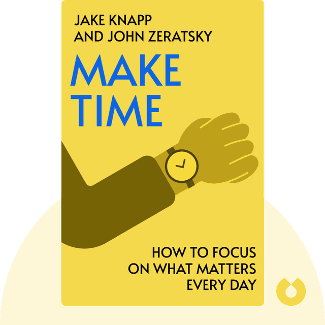 Make Time audiobook cover - How to Focus on What Matters Every Day