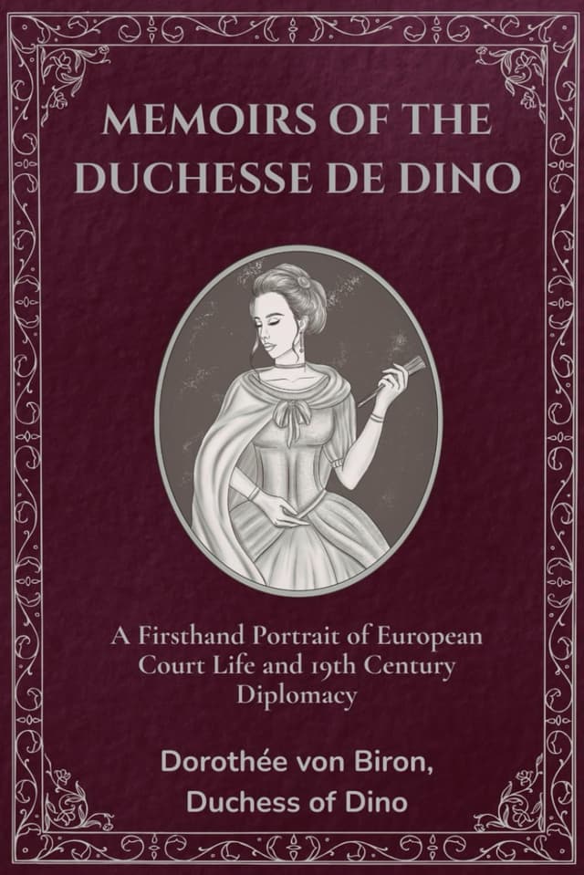 Memoirs of the Duchesse de Dino (Full Version) audiobook cover - Enter the candlelit salons of July Monarchy Paris, where Talleyrand’s household listens, calculates, and judges: these sharp, intimate memoirs turn ministerial crises, diplomatic intrigues, and social comedy into a living portrait of power as it is actually practiced.