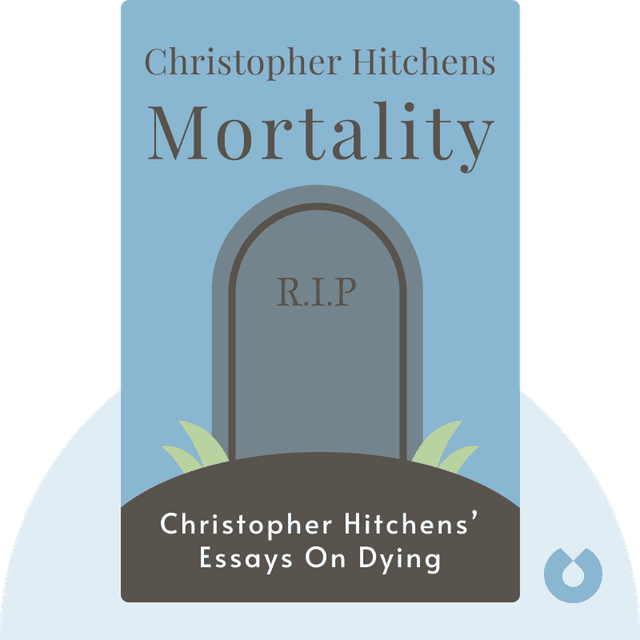 Mortality audiobook cover - Christopher Hitchens’ essays on dying