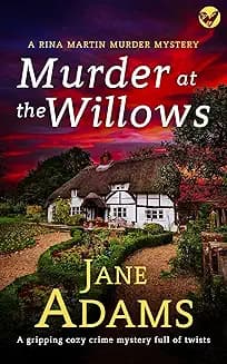 Murder at the Willows audiobook cover - An elderly artist dies beneath her willow tree. A crushed flower in her hand, an empty studio, and a 40-year-old massacre no one wants to face. When grief, guilt, and old lies ignite, it’s up to warm-hearted sleuth Rina Martin and a small-town police team to pull the past into the light—before someone else dies.