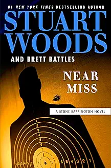 Near Miss audiobook cover - A jealous suitor, a botched hit, a bomb redirected, and New York’s Russian mob on edge. When Stone Barrington becomes the reason a mob prince dies, a deadlier boss steps in—and sends a legendary assassin. What follows is a cat‑and‑mouse sprint from Manhattan clubs to a quiet Maine island and back to a black‑tie trap.