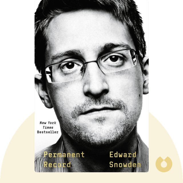Permanent Record audiobook cover - The long-awaited memoir of infamous whistleblower Edward Snowden