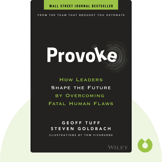 Provoke audiobook cover - How Leaders Shape the Future by Overcoming Fatal Human Flaws
