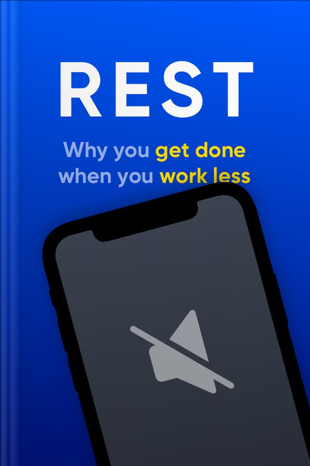 Rest audiobook cover - This gentle guide reframes rest as a core part of meaningful achievement, showing how routines, short breaks, walks, naps, sleep, and movement can protect creativity, prevent burnout, and help work feel steadier, clearer, and more sustainable over the long run.