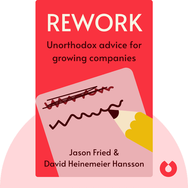 ReWork audiobook cover - Unorthodox advice for growing companies