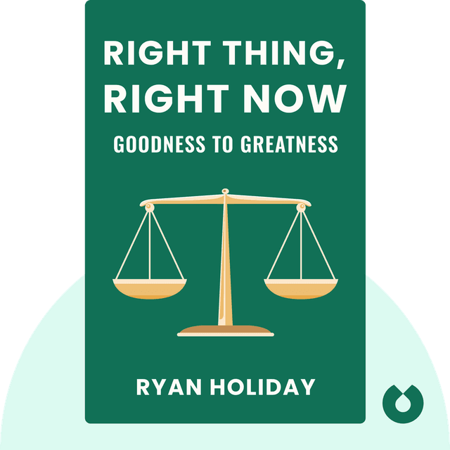 Right Thing, Right Now audiobook cover - Goodness to Greatness