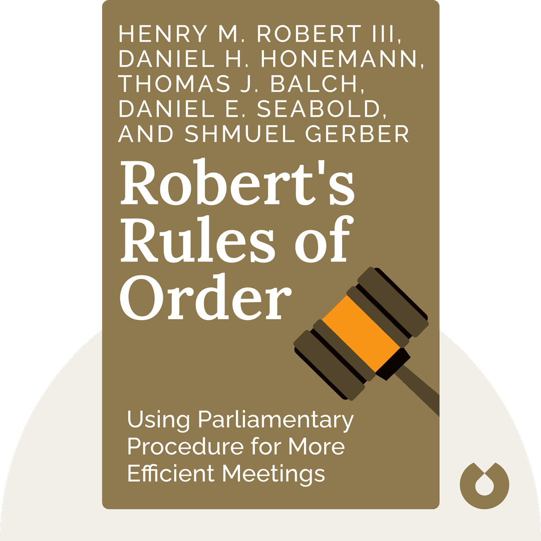 Robert's Rules of Order cover