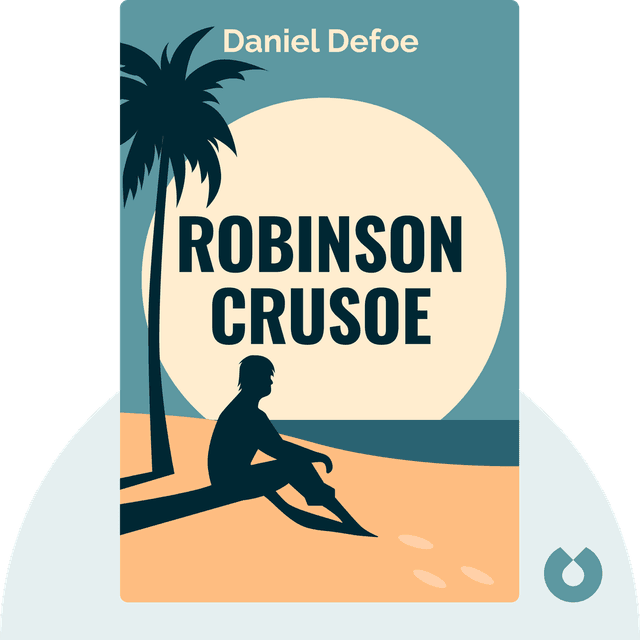 Robinson Crusoe audiobook cover - Survival and Ingenuity Isolated