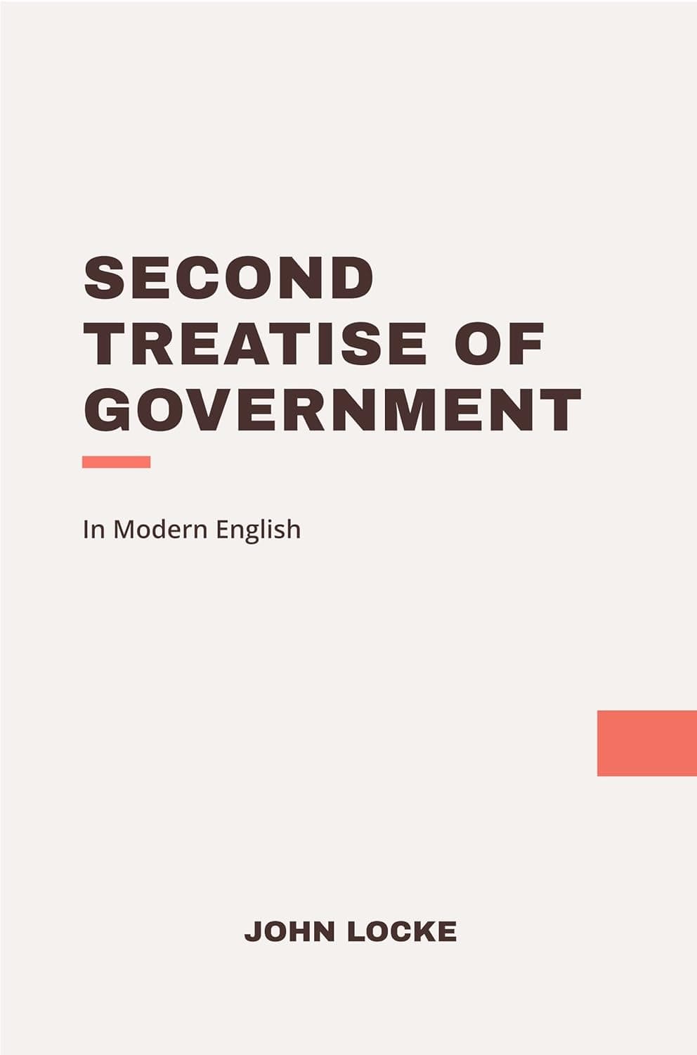 Second Treatise of Government (Full Version) cover