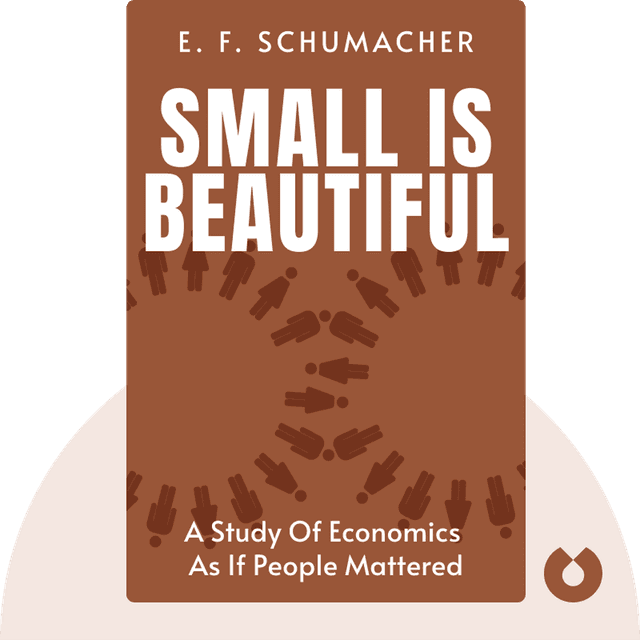 Small is Beautiful audiobook cover - A Study of Economics as if People Mattered