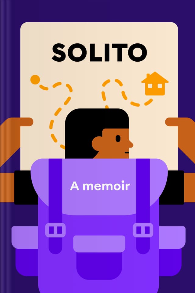 Solito audiobook cover - Through the eyes of a nine-year-old boy crossing borders alone, this story gently shows how love can be improvised in motion—how strangers can become family, how fear can be carried, and how art can turn painful memory into a living kind of hope.