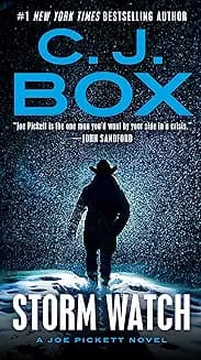 Storm Watch audiobook cover - A Wyoming game warden tracks a wounded elk into a blizzard and finds a dead professor wedged in a secret crypto-mining pod—then discovers the body vanishes, the governor orders a cover-up, and a staged “domestic terror” plot races toward his wife’s library.