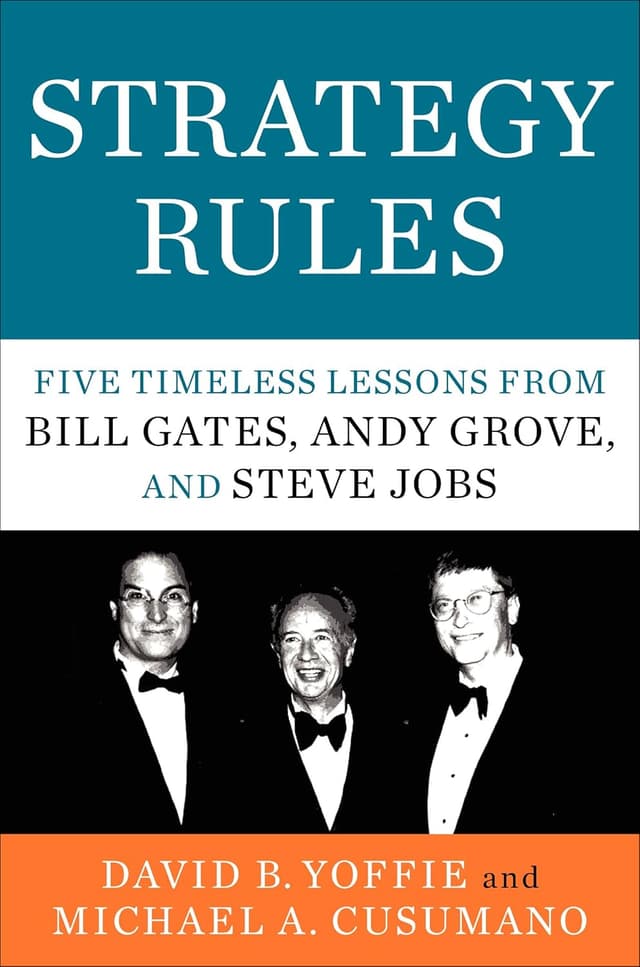 Strategy Rules audiobook cover - Five Timeless Lessons From Bill Gates, Andy Grove and Steve Jobs