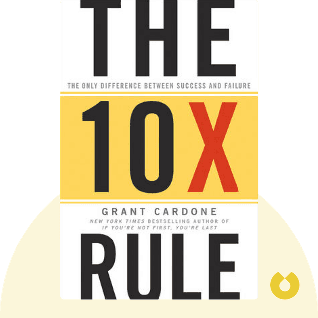 The 10X Rule audiobook cover - The Only Difference Between Success and Failure