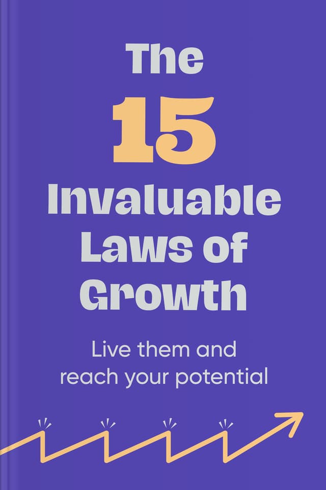 The 15 Invaluable Laws Of Growth audiobook cover - Personal growth isn’t a personality trait you’re born with—it’s a practice you can choose, shape, and return to each day, through self-awareness, consistency, and supportive environments that help your unique potential become real.