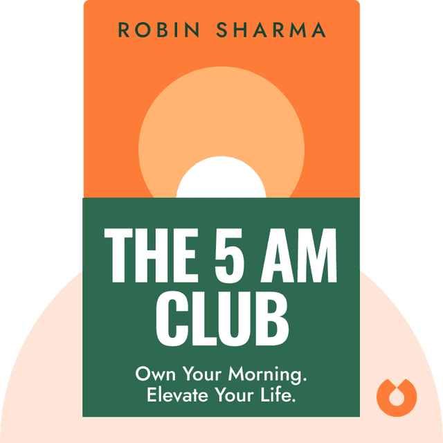 The 5 AM Club audiobook cover - Own Your Morning. Elevate Your Life.