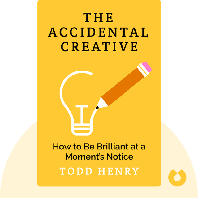 The Accidental Creative audiobook cover - How to Be Brilliant at a Moment’s Notice