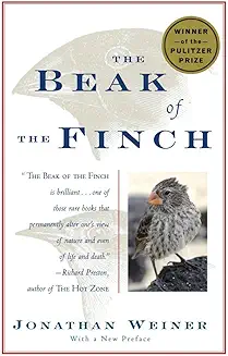 The Beak of the Finch: A Story of Evolution in Our Time audiobook cover - On a bare, cliff-walled speck of lava called Daphne Major, two scientists measure finch beaks year after year—until drought, flood, and chance collisions between species reveal that evolution isn’t just a fossil story; it’s happening fast enough to watch.