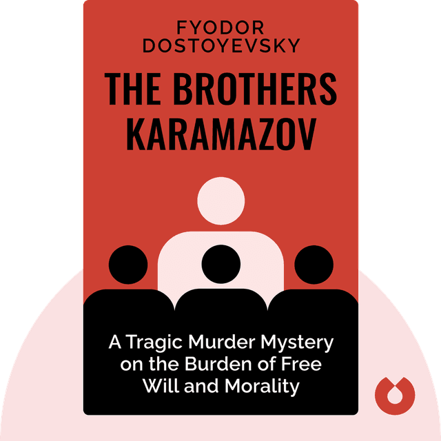The Brothers Karamazov audiobook cover - A Tragic Murder Mystery on the Burden of Free Will and Morality