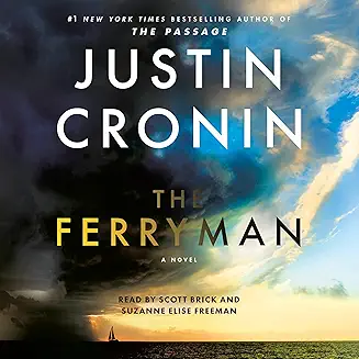 The Ferryman audiobook cover - On a utopian island where death is only a ferry ride and memory resets like a luxury service, a ferryman begins to dream—then learns the paradise he enforces is a lie, and the only way to save everyone is to break the sky itself.